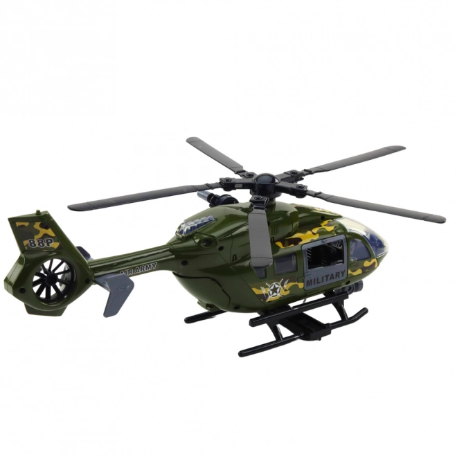 Hélicoptère militaire avec phares et sons