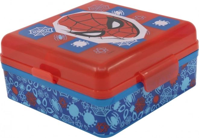 Boîte à goûter carrée SPIDER-MAN avec séparateurs