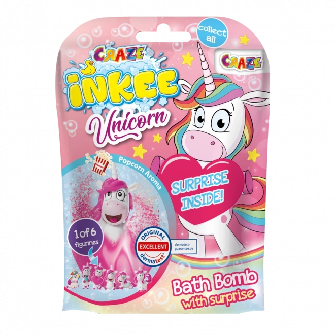 Bombe effervescente de bain avec surprise Licorne