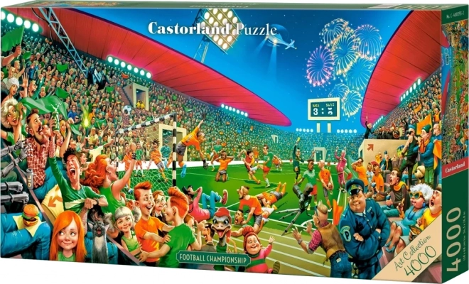 Puzzle Castorland Collection d'Art : Championnat de football 4000 pièces