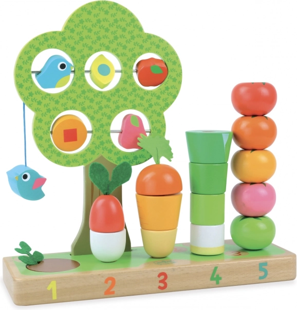 Vilac apprends à compter – jardin, jouet éducatif en bois