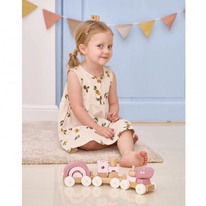 Viga PolarB circuit de train rose avec wagons et blocs