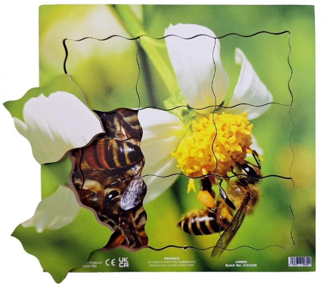 Just Jigsaws 600 Abeille – puzzle en bois superposé