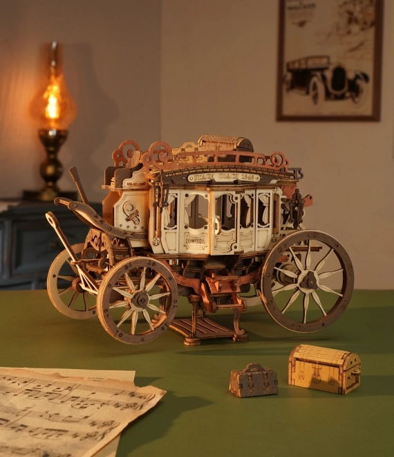 RoboTime 3D puzzle boîte à musique Diligence