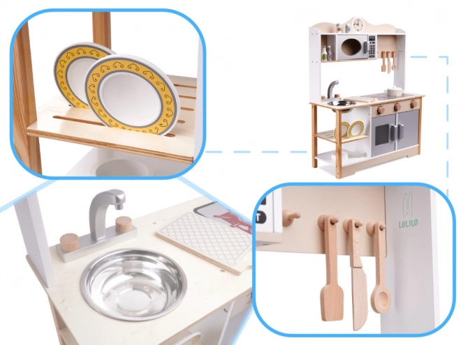 Cuisine en bois Lulilo avec accessoires
