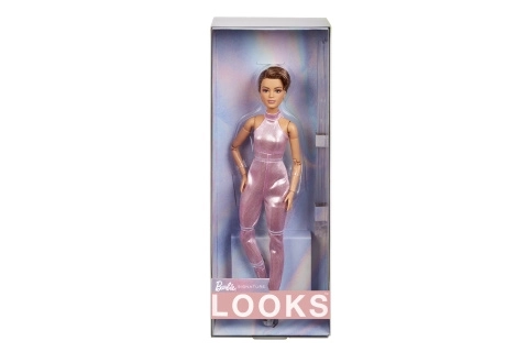 Barbie Looks avec cheveux courts en tenue rose HRM14