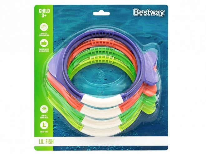 Jouets de plongée 4 poissons Bestway