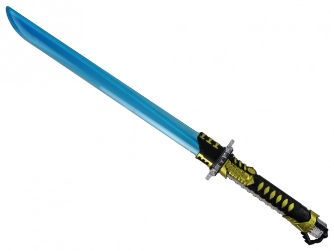 Épée de samouraï lumineuse pour enfants Arme de combat bleue à piles