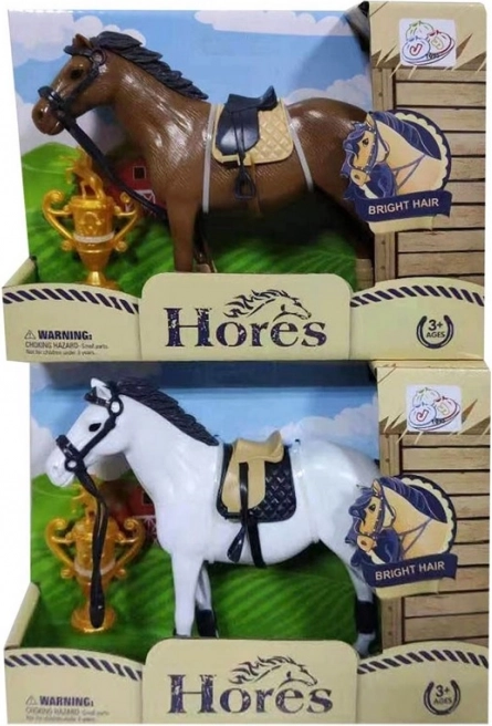 Cheval avec accessoires 12 cm