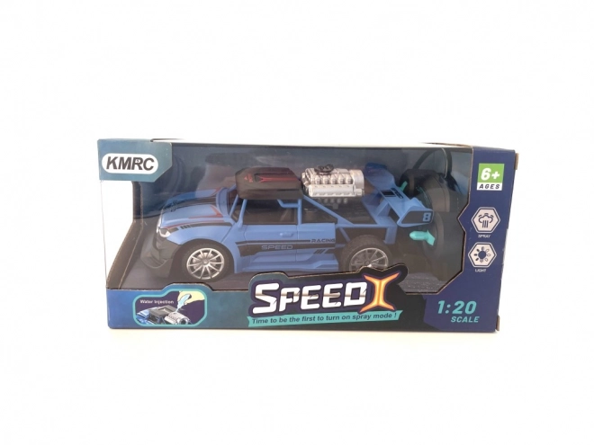 Voiture RC 1:20 avec effet fumée rouge