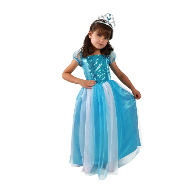 Déguisement de princesse bleue pour enfants (S)