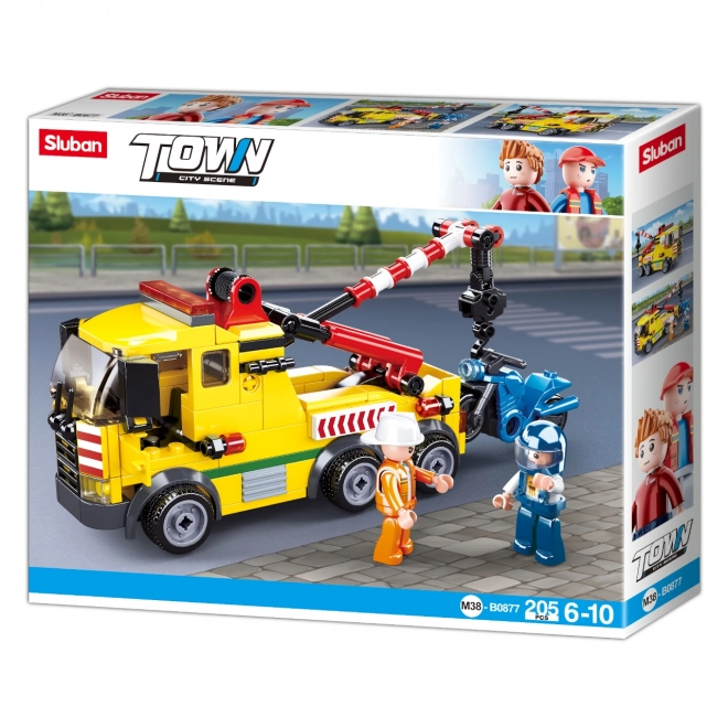 Camion de Remorquage avec Moto Sluban Ville M38-B0877