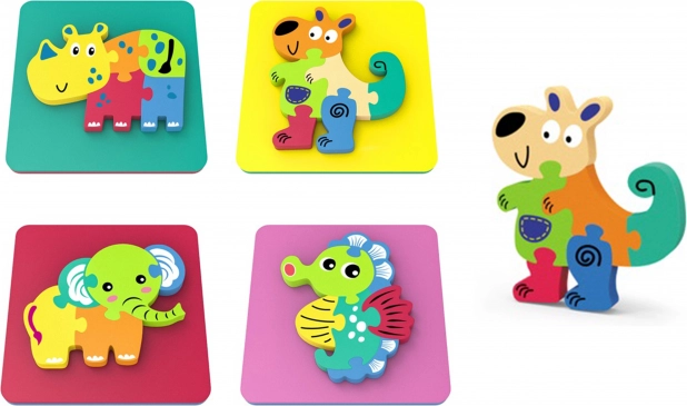 Puzzle en mousse pour animaux 14x14 cm