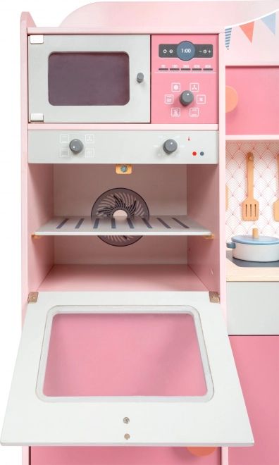 Cuisine en bois Gourmet rose