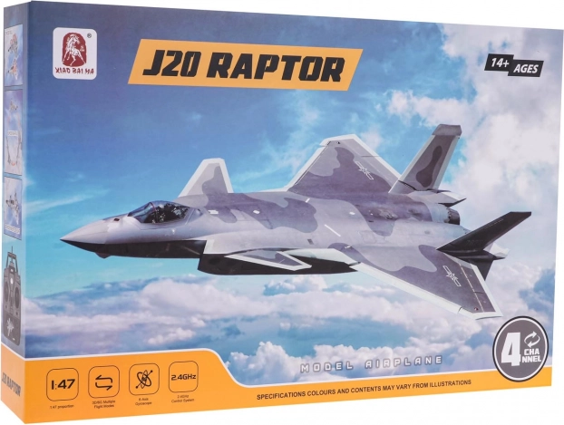 Modèle réduit télécommandé Raptor J-20 amusant