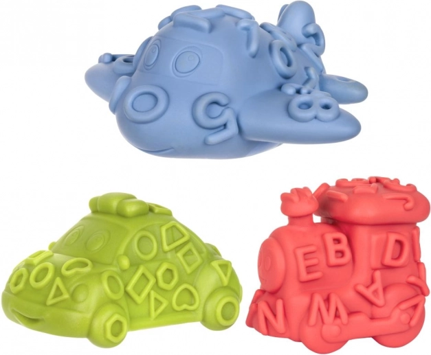Véhicules sensoriels de bain 3 pcs Tullo