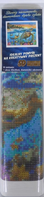 Kit de peinture diamant - tortues marines