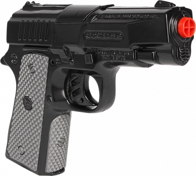 Pistolet de police noir en métal 8 coups