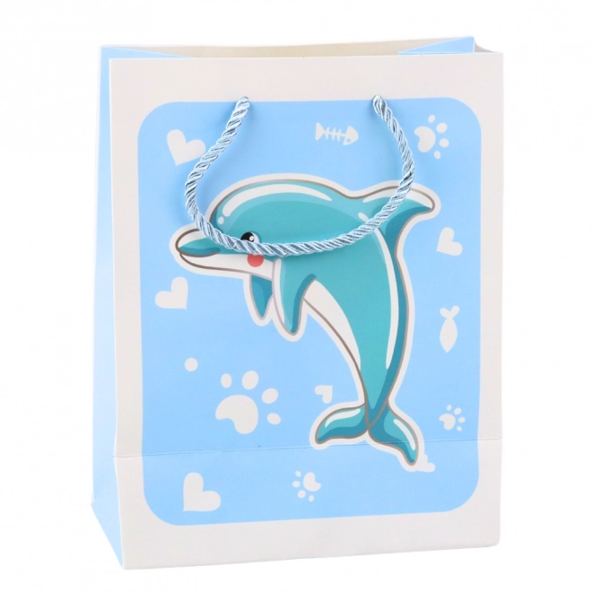 Sac cadeau animaux 3D pastel