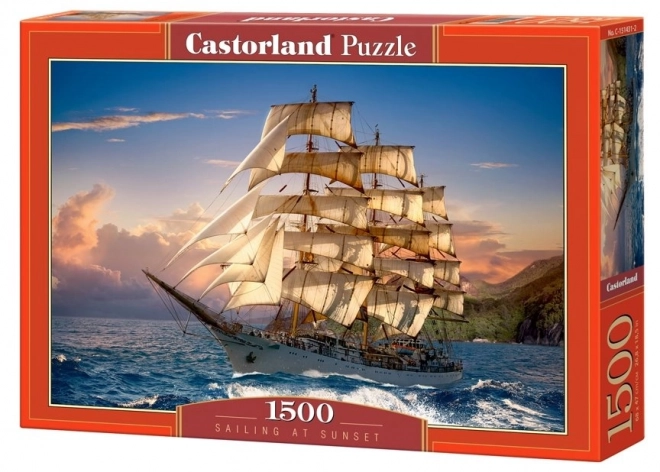 Puzzle Bateau au crépuscule