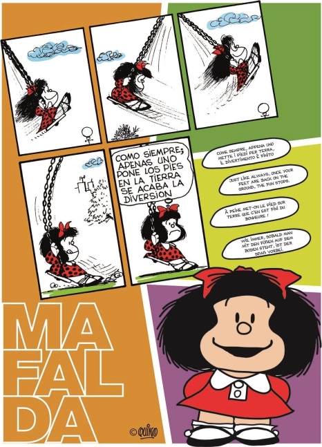 Puzzle CLEMENTONI Mafalda sur la balançoire 500 pièces