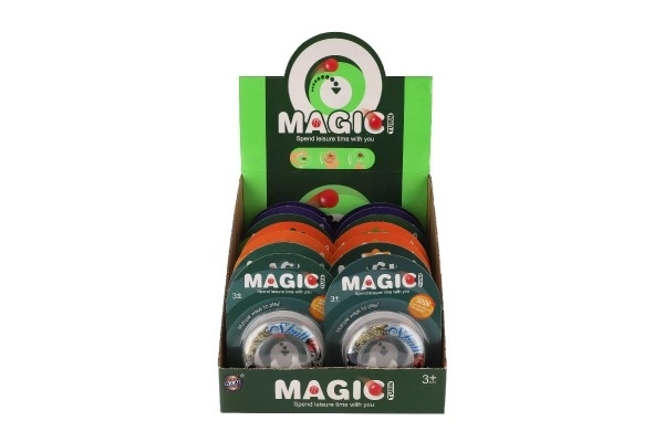 Jeu de casse-tête avec balle en plastique 8cm 4 couleurs sur carte 12x16cm