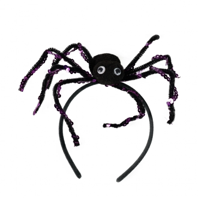 Serre-tête Halloween avec araignée noire