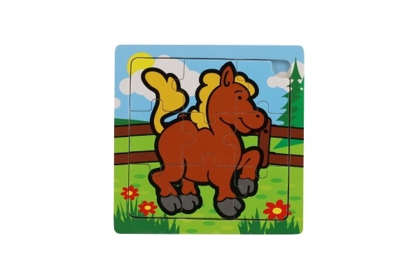 Mini puzzle Mes premiers animaux - 9 pièces