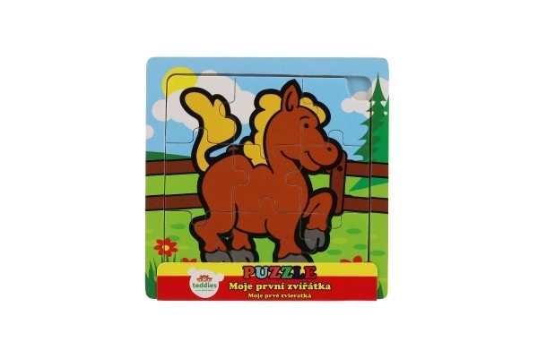 Mini puzzle Mes premiers animaux - 9 pièces