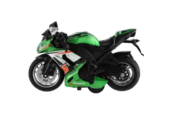 Moto de course à rétrofriction avec lumière et son