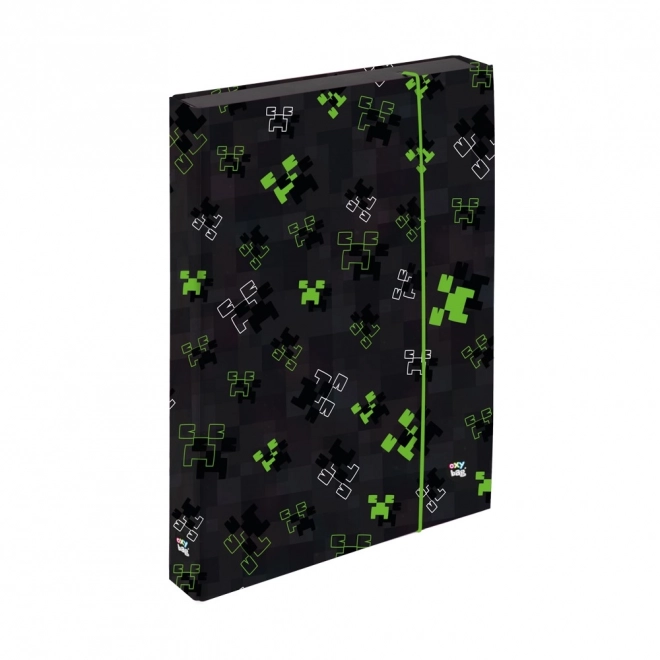 Boîte pour cahiers A4 Jumbo OXY NEXT motif carreaux verts