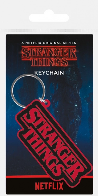 Porte-clés en caoutchouc, Stranger Things - logo