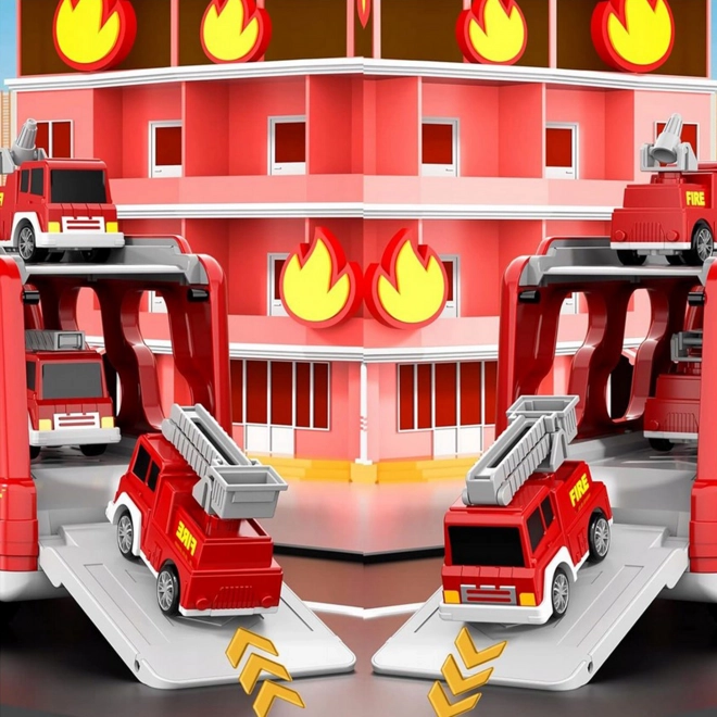 Ensemble de pompiers Laweta avec cinq véhicules de Woopie