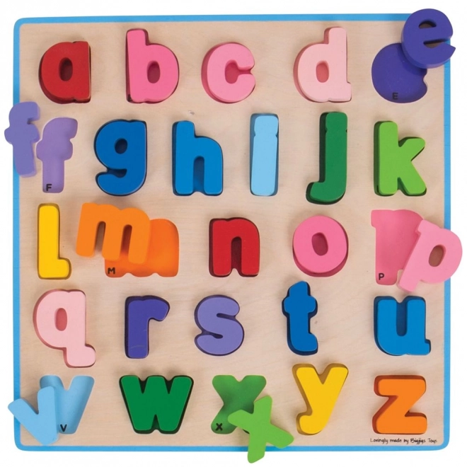 Bigjigs Baby Puzzle en bois Alphabet petites lettres