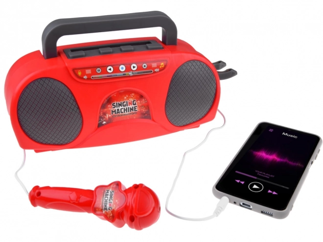 Radio pour enfants avec haut-parleur sans fil et microphone