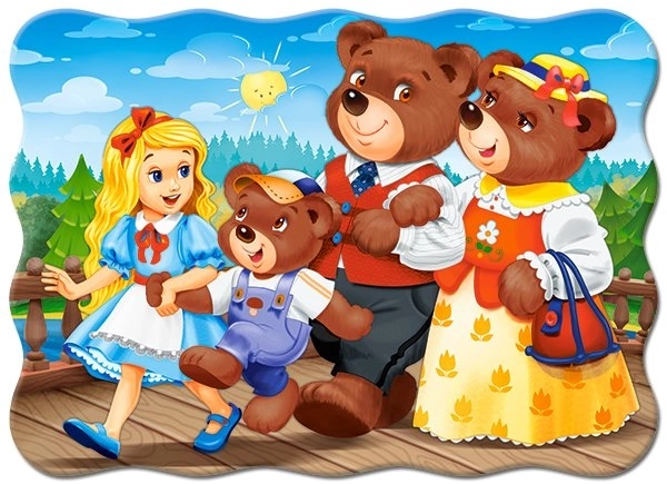Puzzle 30 pièces Boucles d'or et les trois ours
