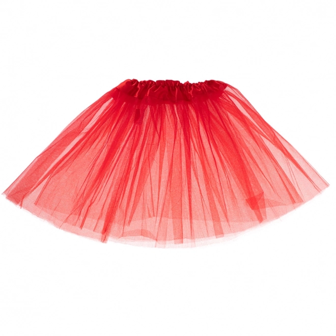 Jupe en tulle rouge