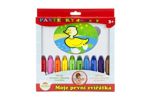 Crayons de bain - Mes premiers animaux 10 pièces