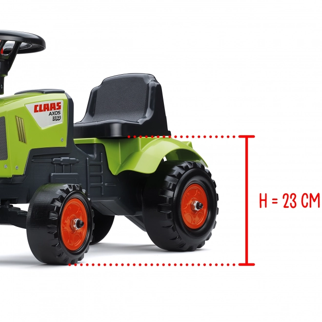 Trottinette - tracteur Claas avec volant et remorque