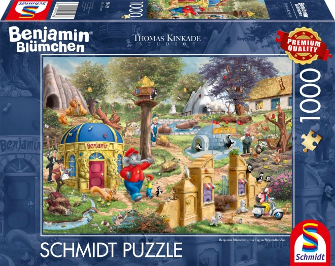 Puzzle Benjamin Kvítko : Journée au Zoo de Neustadt 1000 pièces
