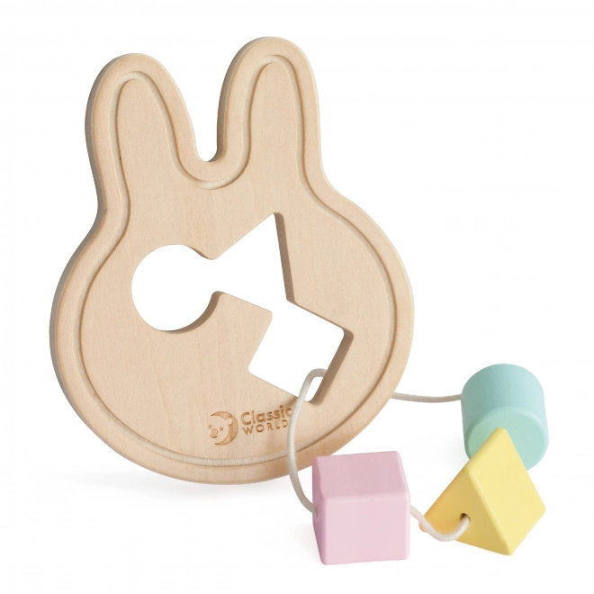 Jouet interactif en forme de lapin