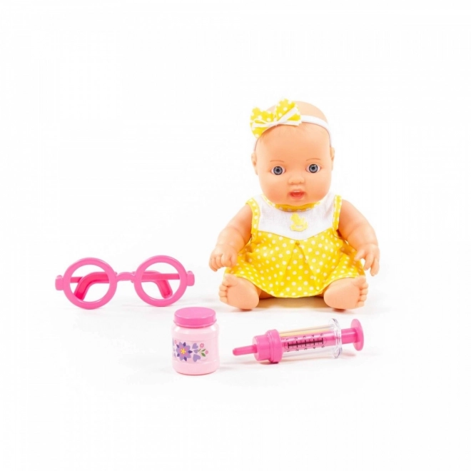 Bébé malade avec accessoires