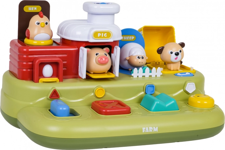 Animaux surgissants pour apprendre le principe cause–effet