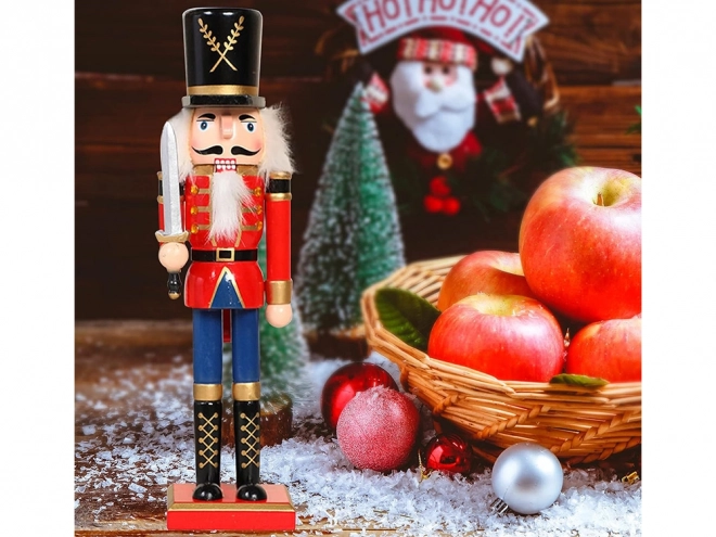 Soldat casse-noisette en bois décoration de Noël