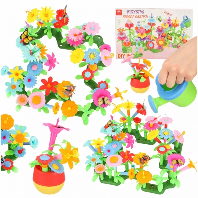 Jouet de construction créatif jardin fleuri
