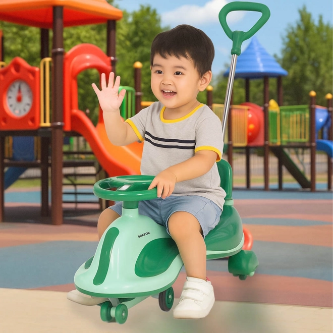 Jouet cavalier vert Swing Fix pour enfants