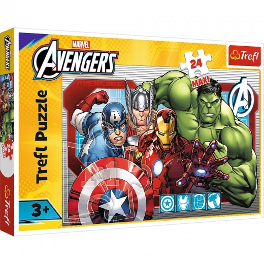 Puzzle 24 Maxi – MARVEL The Avengers – Les Justiciers