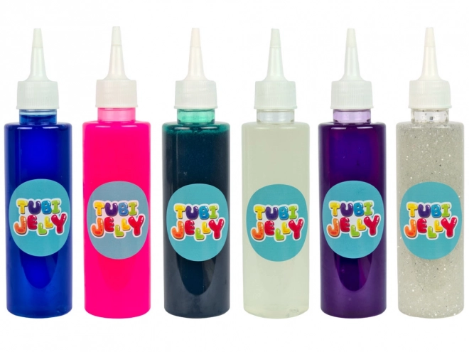 TUBAN TUBI JELLY set de 6 couleurs avec petit aquarium – sirène