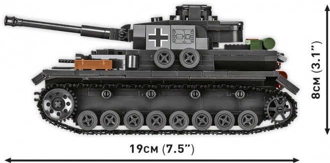COBI 3127 Seconde Guerre mondiale char allemand Panzerkampfwagen IV Ausf. G 1:35