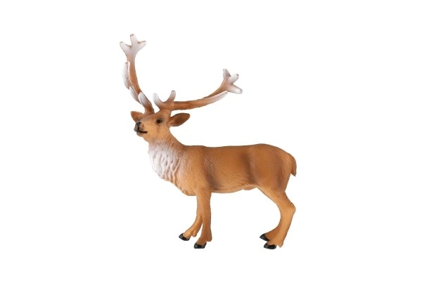 Cerf européen en plastique zooted 16cm dans un sac